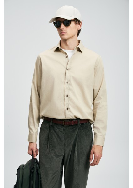 Ferla Erkek Basic Gömlek Regular Fit Lacivert