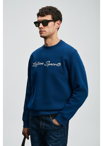 Loved Erkek Sweatshirt Koyu Mavi