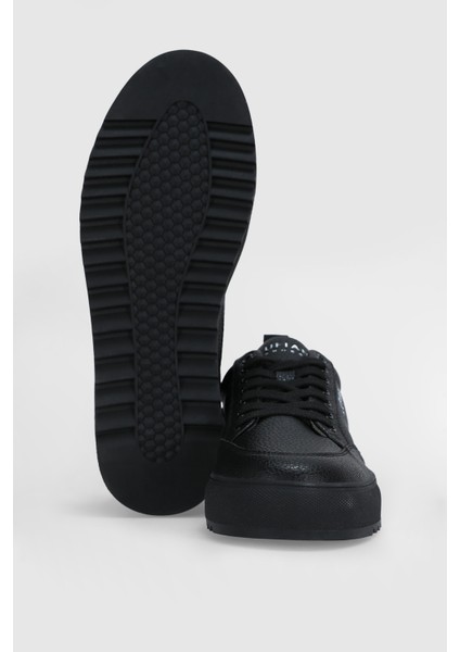 Phılıp Erkek Deri Sneaker Ayakkabı Siyah