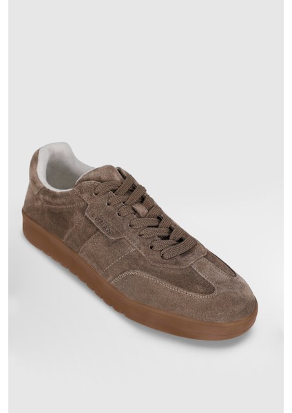 Pele Erkek Deri Sneaker Ayakkabı Kahverengi fiyatları