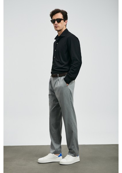 Carl Erkek Basic Gömlek Regular Fit Siyah fiyatları