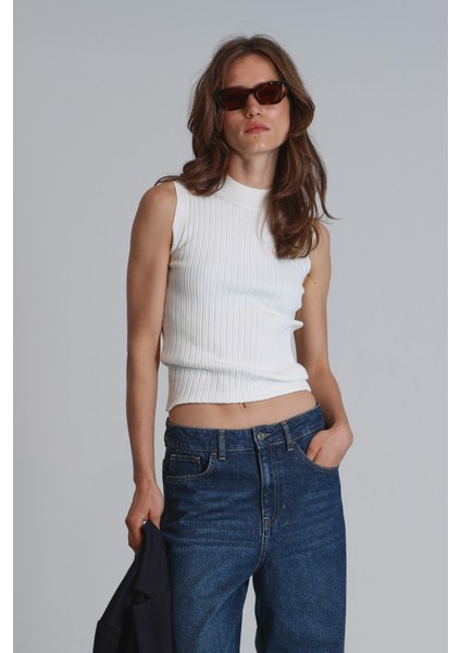 Dına Kadın Kazak Ekru