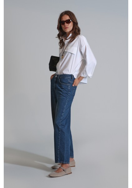 Duncan Kadın Gömlek Regular Fit Beyaz fırsatları