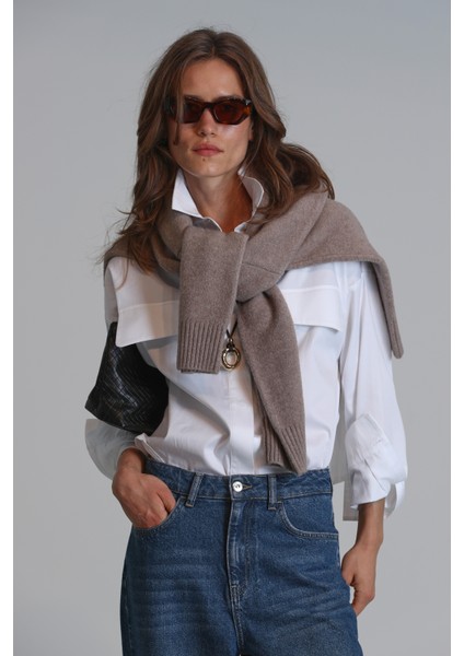 Duncan Kadın Gömlek Regular Fit Beyaz indirimleri