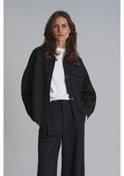 Arthur Kadın Gömlek Regular Fit Siyah