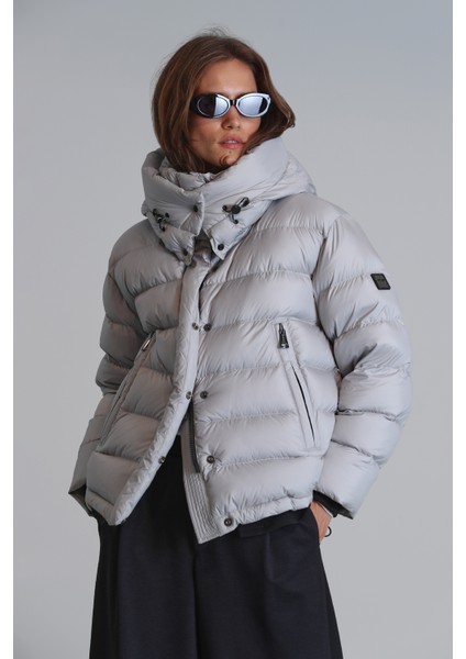 Rose Kaz Tüyü Kadın Mont