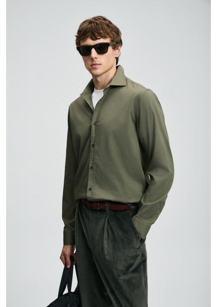 Ferla Erkek Basic Gömlek Regular Fit Lacivert modelleri