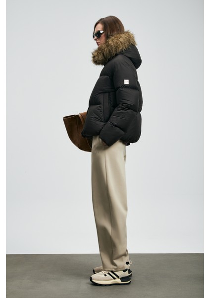 Sunshıne Kaz Tüyü Kadın Mont Siyah fırsatları