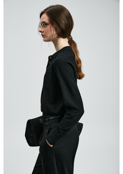 Laura Kadın Kazak Siyah indirimleri