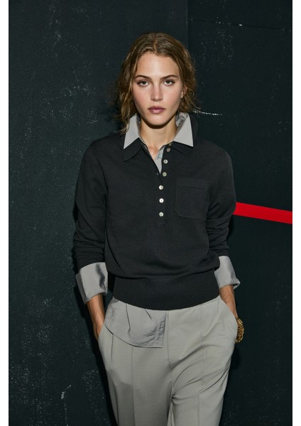 Laura Kadın Kazak Siyah modelleri