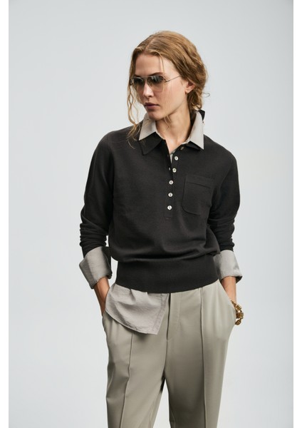 Laura Kadın Kazak Siyah indirimleri