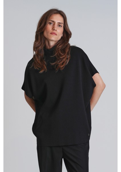 Laura Kadın Kazak Siyah