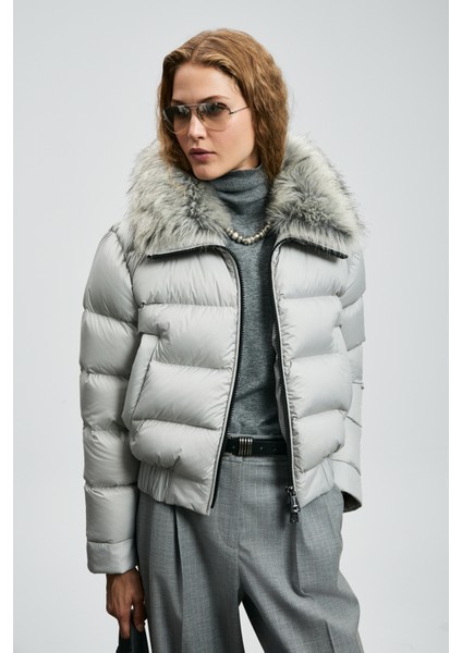 Daısy Kaz Tüyü Kadın Mont Siyah indirimleri