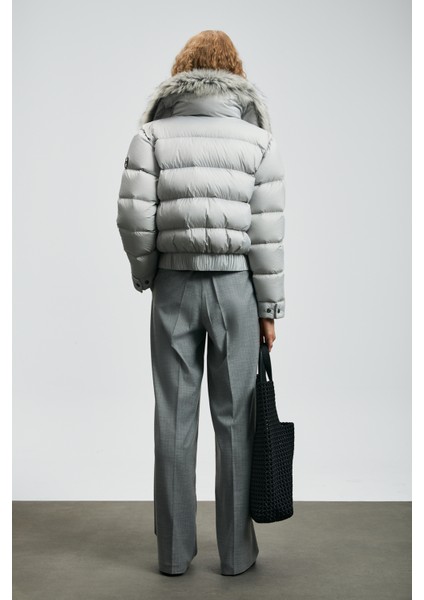 Daısy Kaz Tüyü Kadın Mont Siyah