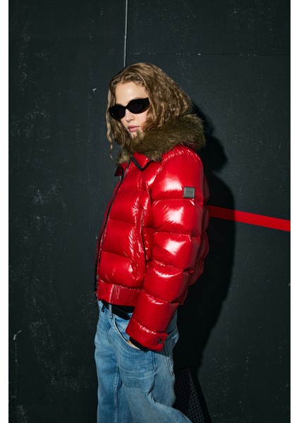 Daısy Kaz Tüyü Kadın Mont Siyah fiyatları