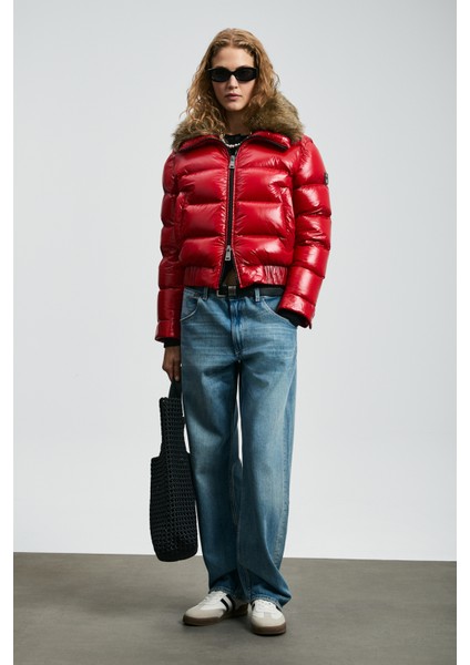 Daısy Kaz Tüyü Kadın Mont Siyah modelleri