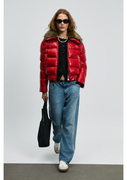 Daısy Kaz Tüyü Kadın Mont Siyah indirimleri