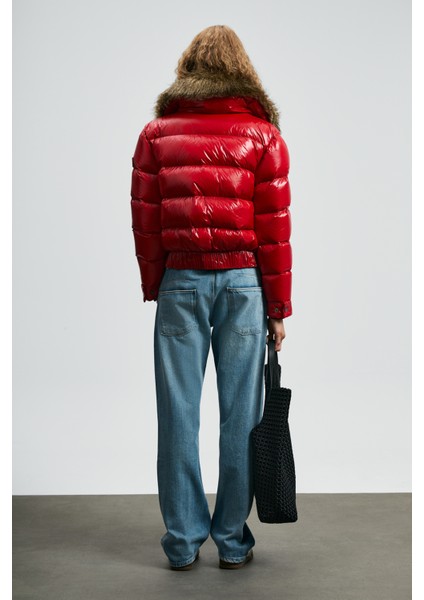 Daısy Kaz Tüyü Kadın Mont Siyah