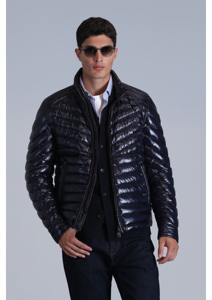Luc Kaz Tüyü Erkek Mont Siyah indirimleri