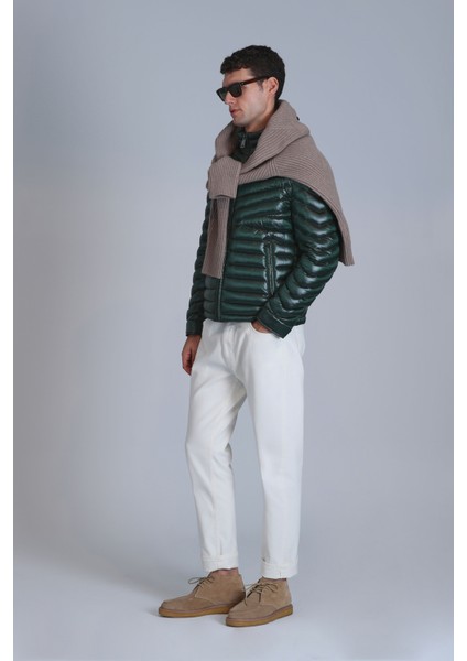 Luc Kaz Tüyü Erkek Mont Siyah fırsatları