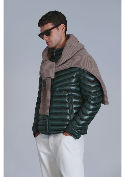 Luc Kaz Tüyü Erkek Mont Siyah indirimleri