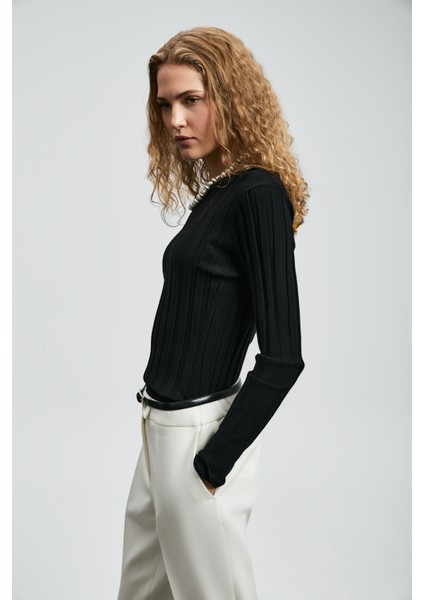 Perla Kadın Kazak Siyah indirimleri