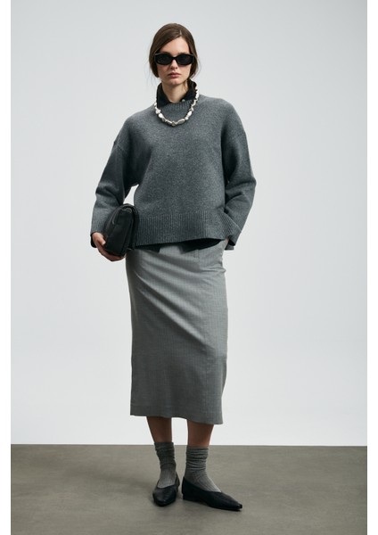 Pamela Kadın Kazak Antrasit