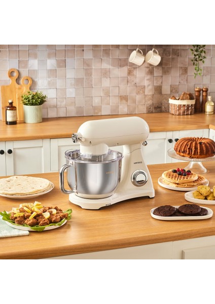 Powercast Chef Döküm Stand Mikser Cream Mutfak Şefi 1800W 6,2 Lt