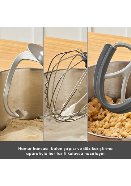 Powercast Chef Döküm Stand Mikser Cream Mutfak Şefi 1800W 6,2 Lt fırsatları