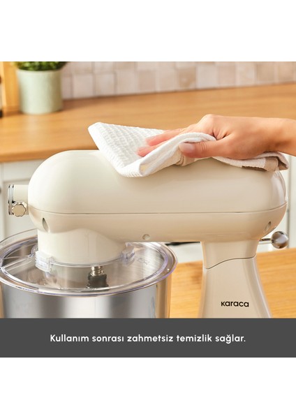 Powercast Chef Döküm Stand Mikser Cream Mutfak Şefi 1800W 6,2 Lt