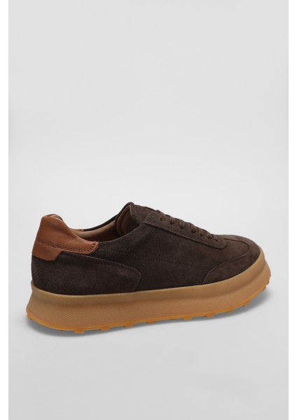 Adam Erkek Deri Sneaker Ayakkabı Kahverengi fiyatları