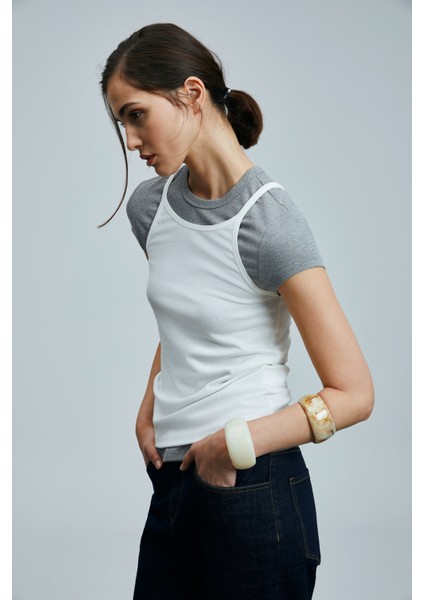 Isla Kadın Kolsuz T- Shırt