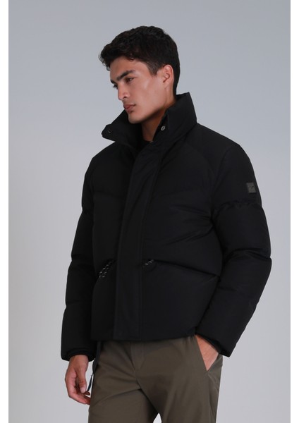 Proper Kaz Tüyü Erkek Mont Siyah modelleri