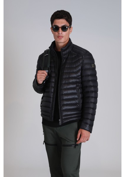 Andy Kaz Tüyü Erkek Mont Siyah modelleri
