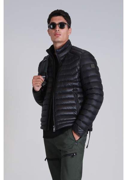 Andy Kaz Tüyü Erkek Mont Siyah fırsatları