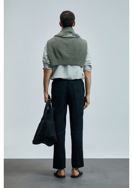 Karl Smart Erkek Chino Pantolon Slim Fit Siyah