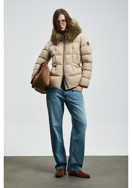 Klemantın Kaz Tüyü Kadın Mont Siyah fiyatları