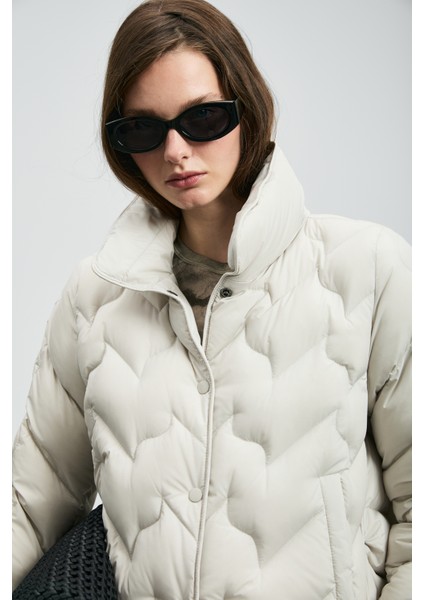 Desert Kaz Tüyü Kadın Mont