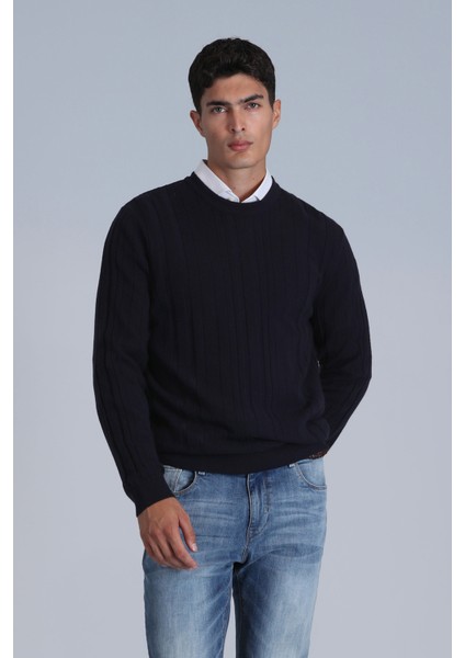 Lucky Erkek Kazak Lacivert