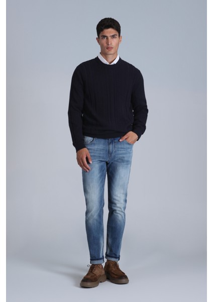 Lucky Erkek Kazak Lacivert fiyatları