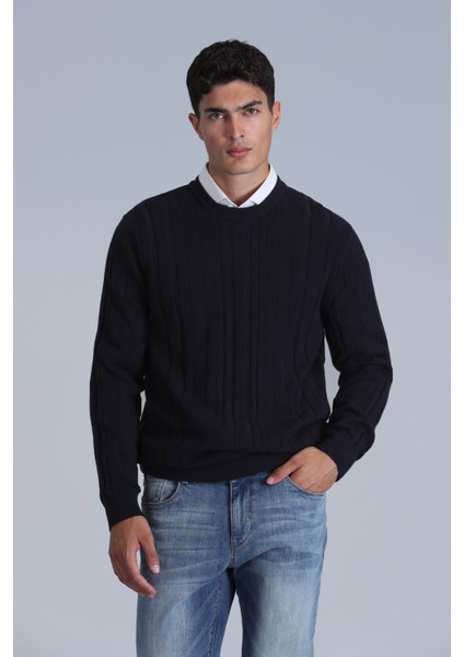 Lucky Erkek Kazak Lacivert modelleri