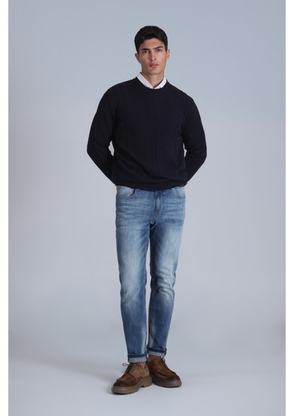 Lucky Erkek Kazak Lacivert fırsatları