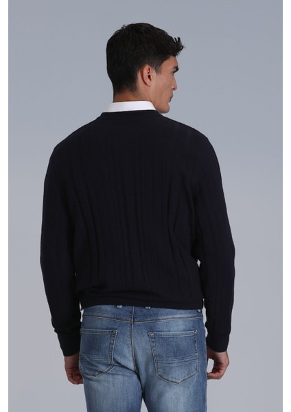 Lucky Erkek Kazak Lacivert