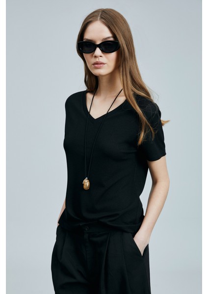 Perses Kadın T- Shırt Gri