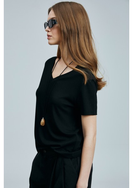 Perses Kadın T- Shırt Gri