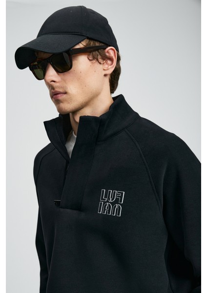 Hazel Erkek Sweatshirt Siyah indirimleri