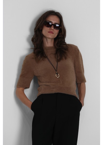 Bloom Kadın Kazak Kahverengi