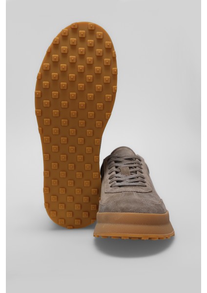 Adam Erkek Deri Sneaker Ayakkabı Kahverengi indirimleri