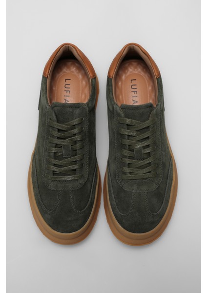 Adam Erkek Deri Sneaker Ayakkabı Kahverengi modelleri