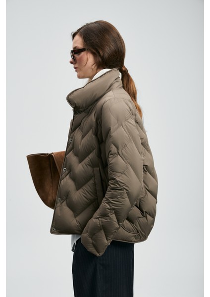 Desert Kaz Tüyü Kadın Mont Siyah fırsatları